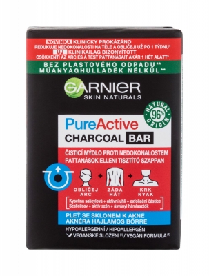 Pure Active Charcoal Bar - Garnier Sapun