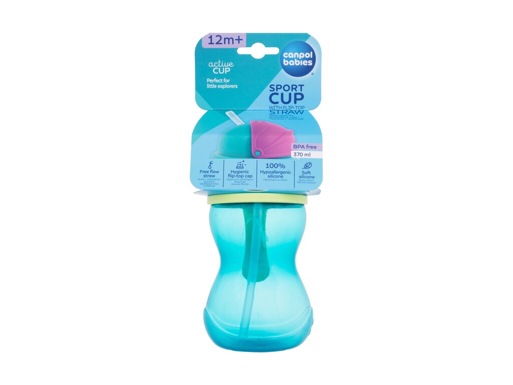 Active Cup Sport With Flip-Top Straw Blue - Canpol Babies Apa de parfum