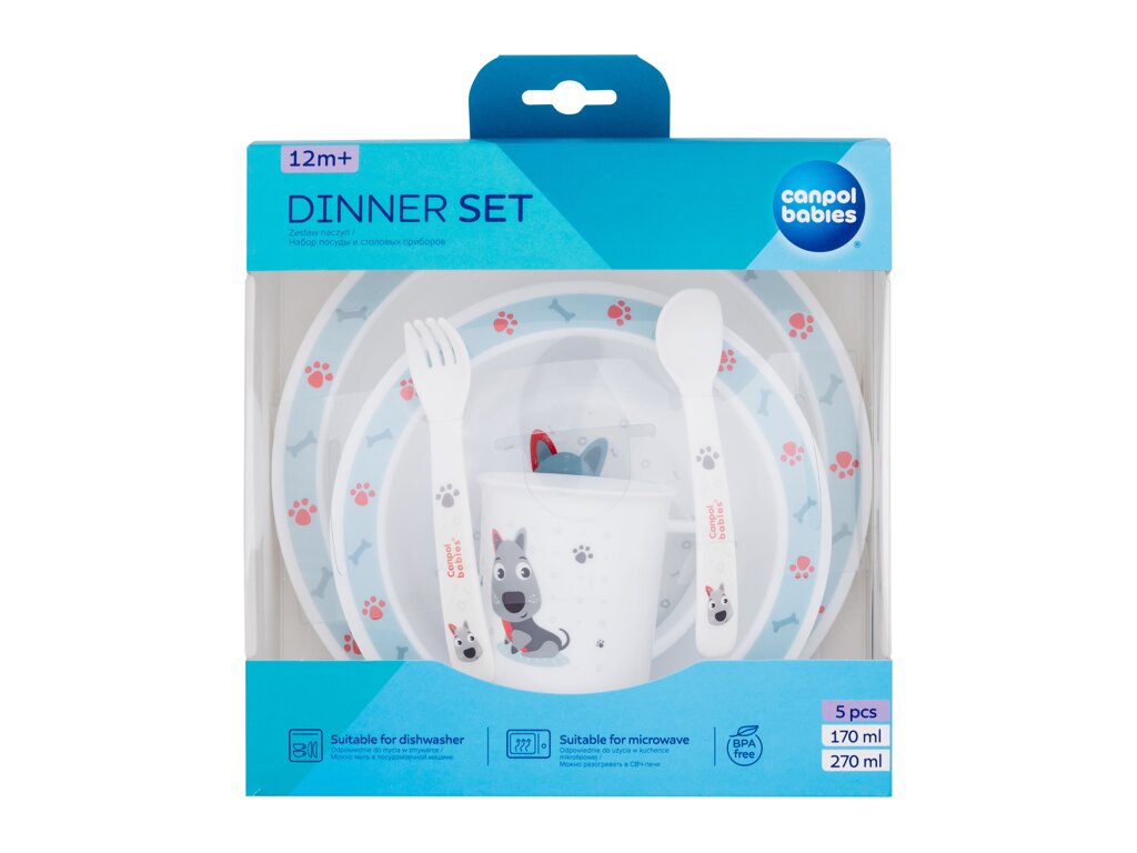 Cute Animals Dinner Set Dog - Canpol Babies Apa de parfum