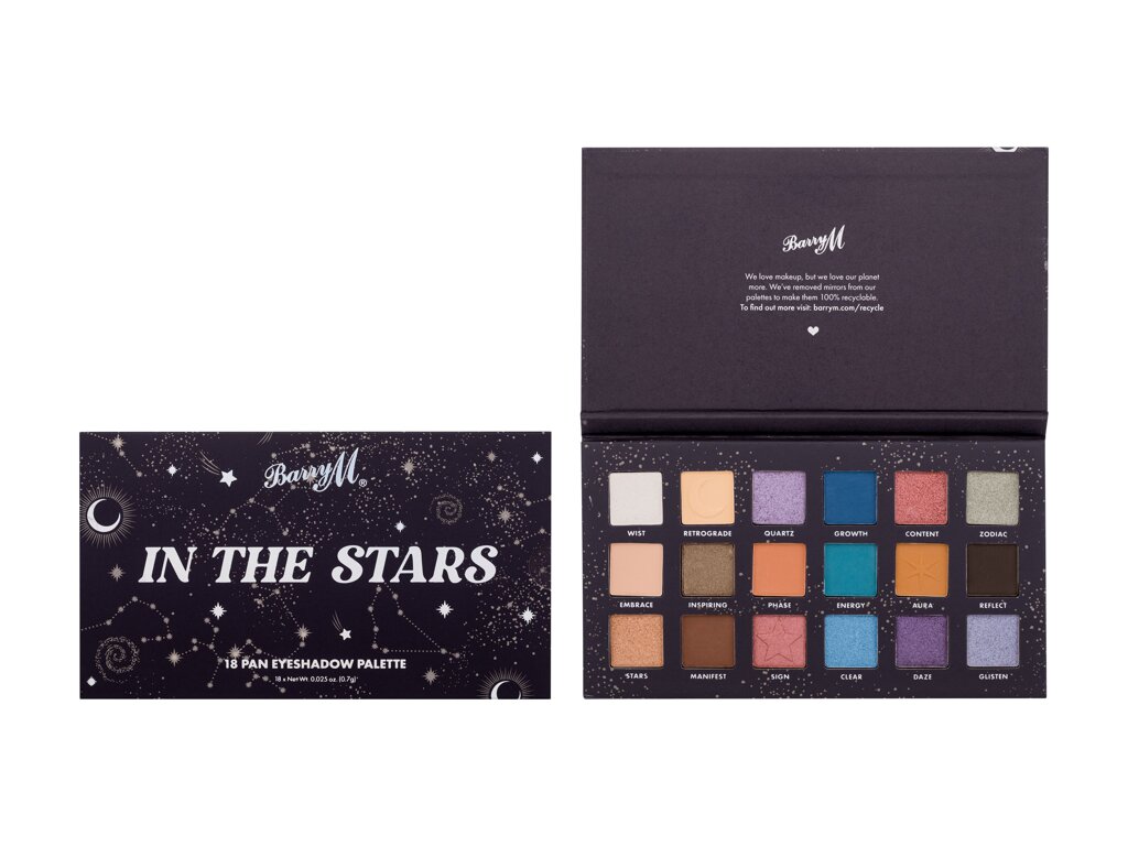 In The Stars 18 Pan Eyeshadow Pallete - Barry M Fard de pleoape