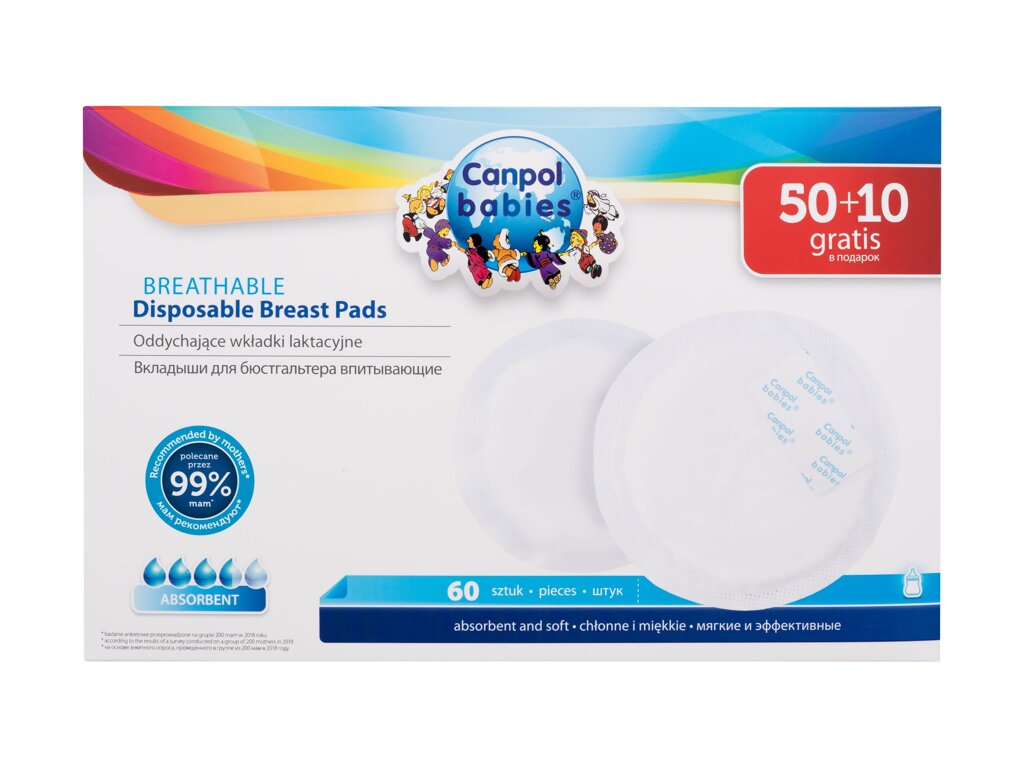 Ultra Dry Breathable Disposable Breast Pads - Canpol Babies Apa de parfum